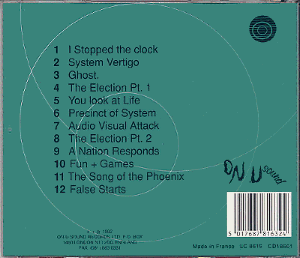 CD back cover