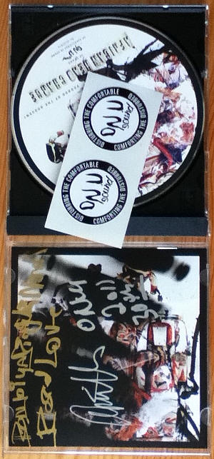 Copy with stickers autographed by Bonjo I and AMS