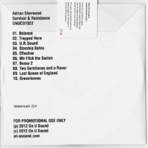 Promo UKCD2 back cover