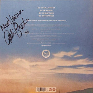 Back cover signed by AMS