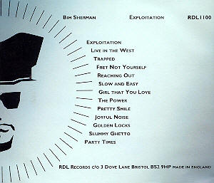RDL CD back cover