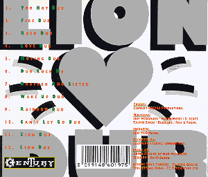 CD back cover