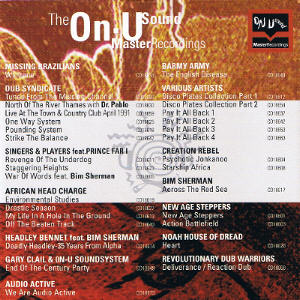 Master Recordings CD inside cover
