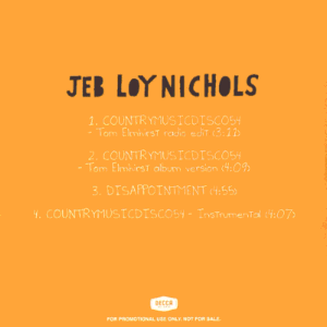 Promo CDS back cover