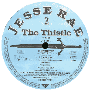 LP B-side label