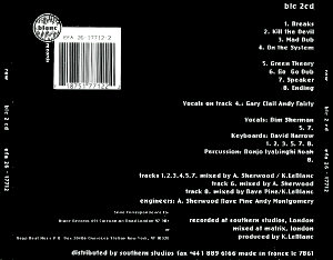 CD back cover