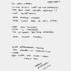 JpCD lyric booklet sample page