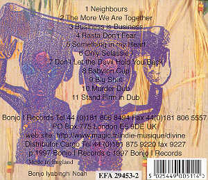 CD back cover