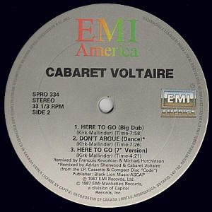 Promo Ca 12-inch B-side label