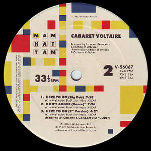 US 12-inch B-side label