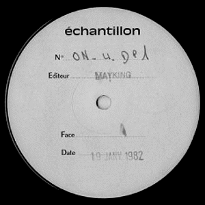 Test press A-side label
