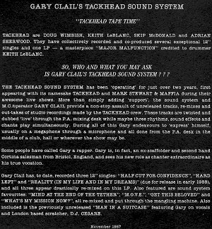 CaCLP inside cover sleeve notes